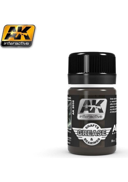 Ak 2032 35 Ml. Hareketli Parçalar Gres Yağı Efekti, Enamel Model Boyası