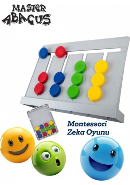 Master Abacus Rubik Abaküs Montessori Zeka Oyunu Dijital Oyun Kartları ile Destekli