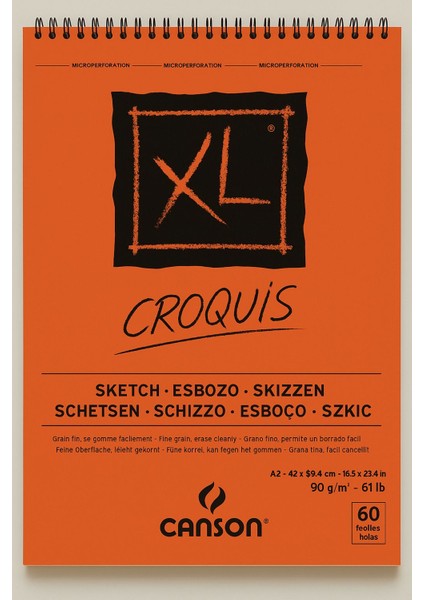 Xl Kraft Eskiz Defteri 90 Gr. A2 60 Sayfa