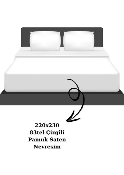 Çift Kişilik Çizgili Pamuk Saten Nevresim | 220X230 | King Size | Mix & Match | Otel Serisi fiyatları