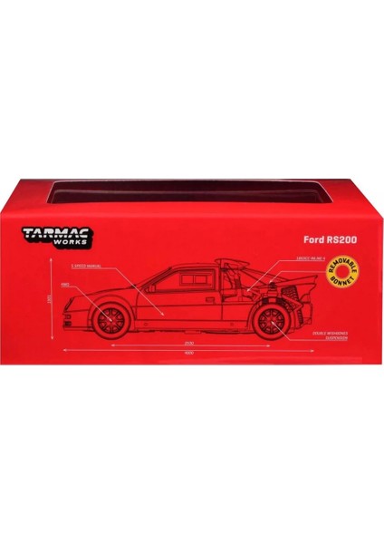 Bfs Tarmac Works 1/64 Ford RS200 Red fırsatları
