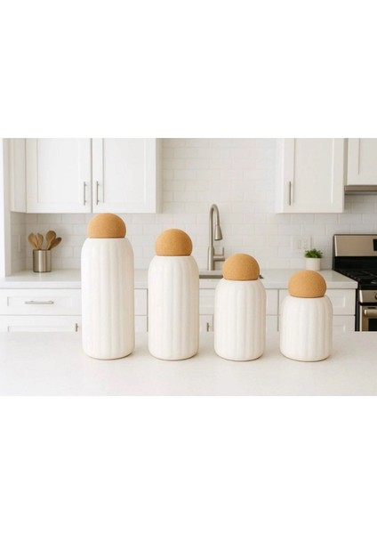 4’lü Top Kapaklı Porselen Çay Şeker Tuz Kahve Kavanoz Seti Bakliyat Saklama Kavanoz Takımı fiyatları