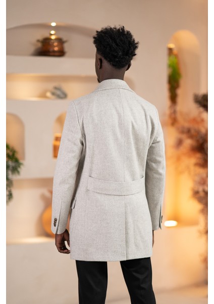 Italyan Yaka Yünlü Kruvaze Kaşe Kaban modelleri