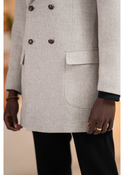 Italyan Yaka Yünlü Kruvaze Kaşe Kaban indirimleri