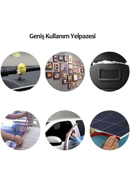 2 Metre Güçlü Yapışkanlı Çift Taraflı Slikon Pratik Şeffaf Bant fırsatları