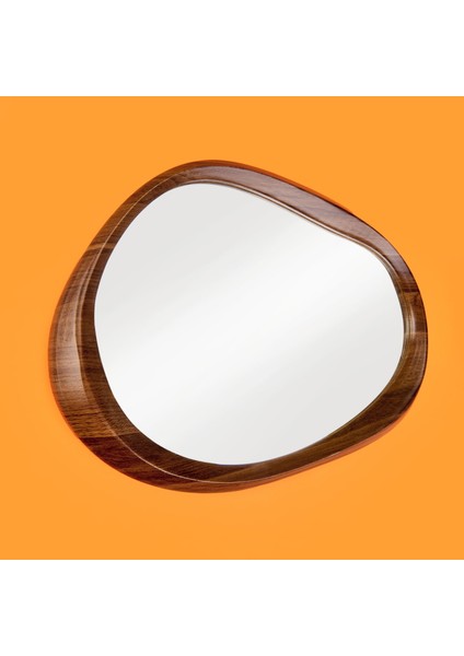 Amorf Ayna - Kahverengi - 38X55 cm fiyatları