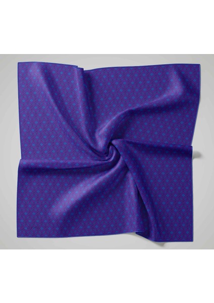 Twill Ipek Eşarp - 11479-14 Saks