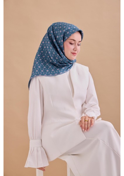 Twill Ipek Eşarp - 11479-19 Pudra Vizon modelleri