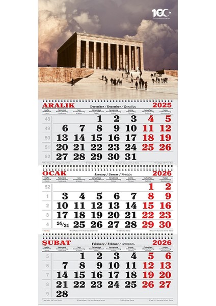 2026 Yılı Gemici Takvimi-Anıtkabir