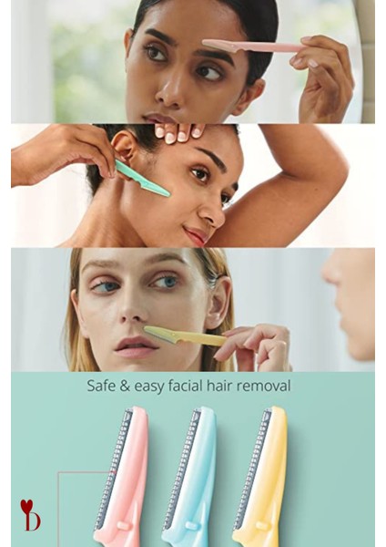 Kaş Usturası Yüz Jileti Kadın-Erkek Epilasyon Tüy Ustura 12 Adet Kaş Bıyık Yanak Alıcı Ustura modelleri