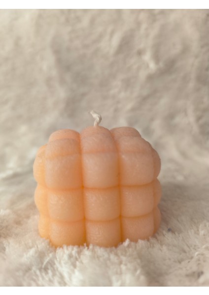 Bubble Desenli Dekoratif Mum, Tek Renk fiyatları