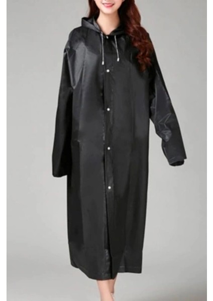 Eva Siyah Pardesü Yağmurluk (5324)