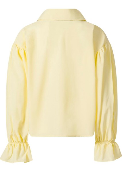 Kolu Volanlı Gömlek Sarı indirimleri