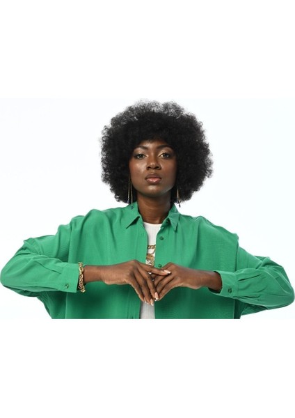 Kadın Oversıze Kesim Düz Renk Gömlek fiyatları