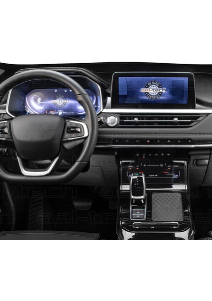 Chery Tiggo 7 Pro Luxury 9h Navigasyon, Iç Merkezi Kontrol ve Vites Etrafı Tpu Koruyucu 3'lü Set fiyatları