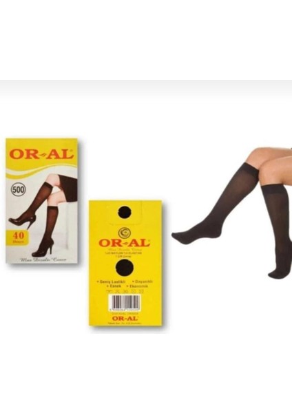 Mc Morcity Oral Kadın 12" Adet 40 Den 38 Bronz Diz Altı Pantolon Çorabı fiyatları