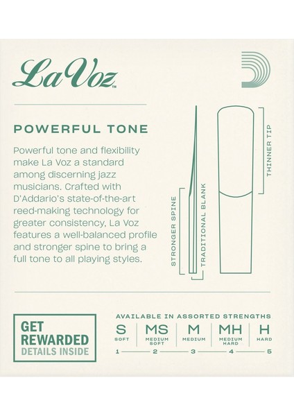 Rico Lavoz RIC10MD Soprano Saksafon Kamışı Medium fiyatları