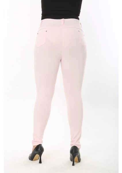 Kadın Cep Detaylı Büyük Beden Tayt Pantolon modelleri