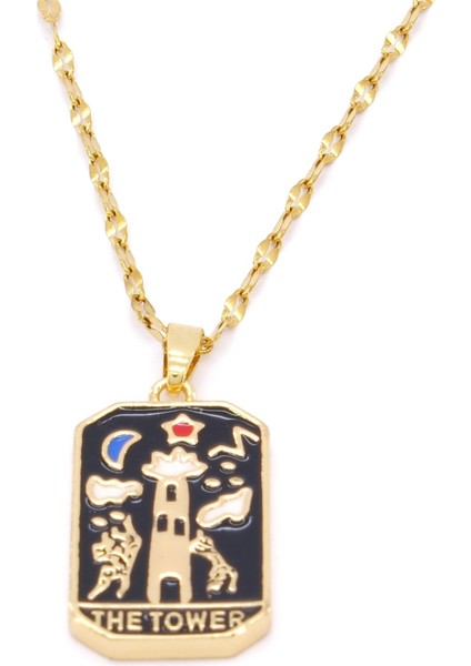 Çelik Kolye, Tarot Altın Kaplama Kadın Kolye K-132 fiyatları