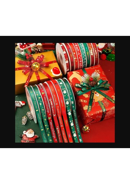 Yılbaşı Baskılı Kurdele 2.5 cm fiyatları