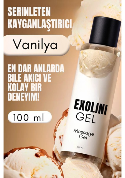 Kayganlaştırıcı Jel Su Bazlı 100 ml – Vanilya Aromalı Masaj, Strapon & Yapay Oyuncak Uyumlu