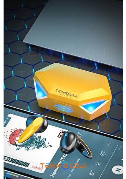 TG-G20 Kulaklık Kablosuz Kulakiçi Ergonomik Tasarım 5.2 Bluetooth RGB Işıklı