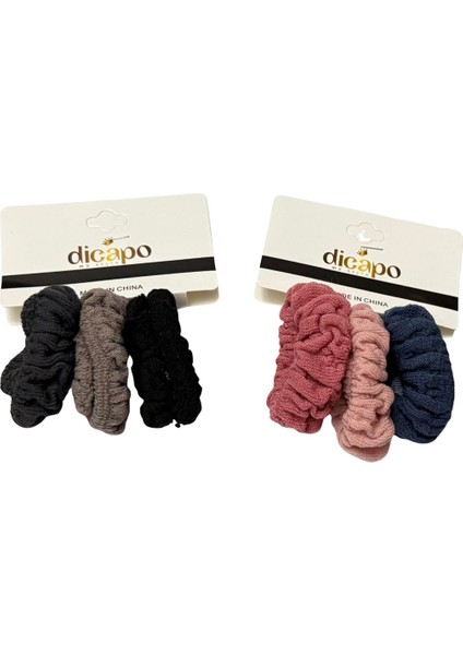 2 Adet 3’lü Havlu Lastik Toka Renkli Hediyelik