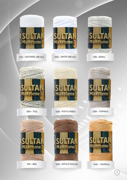 Sultan Makrome 3 – 100 gr | 42 Renk Seçeneği | Parlak ve Dayanıklı El Işi & Hobi Ipi Kahve fiyatları