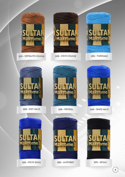 Sultan Makrome 3 – 100 gr | 42 Renk Seçeneği | Parlak ve Dayanıklı El Işi & Hobi Ipi Kahve indirimleri
