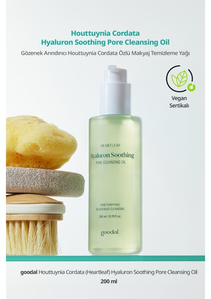 Arındırıcı Makyaj Temizleme Yağı Goodal Houttuynia Cordata Hyaluron Soothing Pore Cleansing Oil