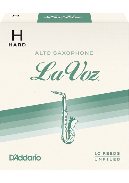 D'addario Woodwinds La Voz RJC10HD Alto Saksafon Kamışı Hard
