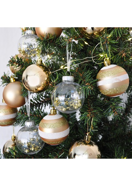 Yılbaşı Ağaç Süsleme Seti 25 Parça -Altın-