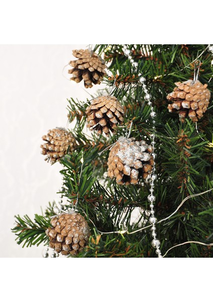 Yılbaşı Ağaç Süsü Kozalak 4 cm 6lı fiyatları