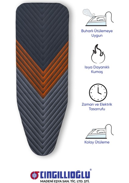 Eskitme Üçgen Motif Isıya Dayanıklı Ütü Masası Kılıfı Örtüsü Bezi modelleri