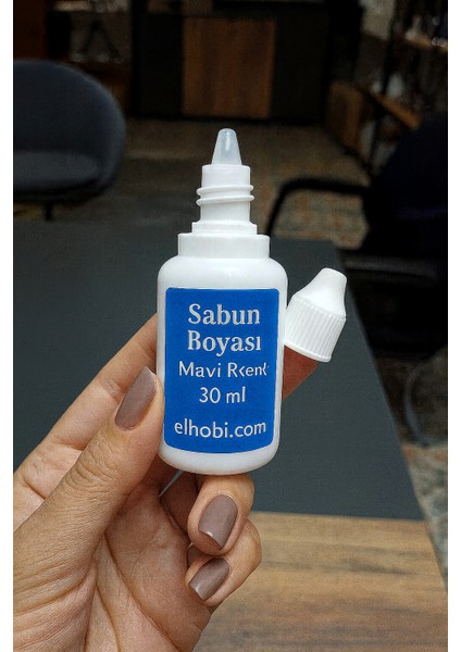 1 adet Sabun Boyası veya Renklendirici - Mavi - 30 ml