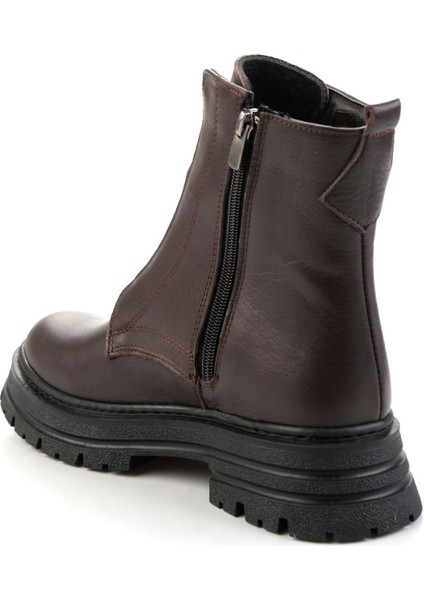 Kahve Hakiki Deri Kadın Bot & Bootie K02286089903 modelleri