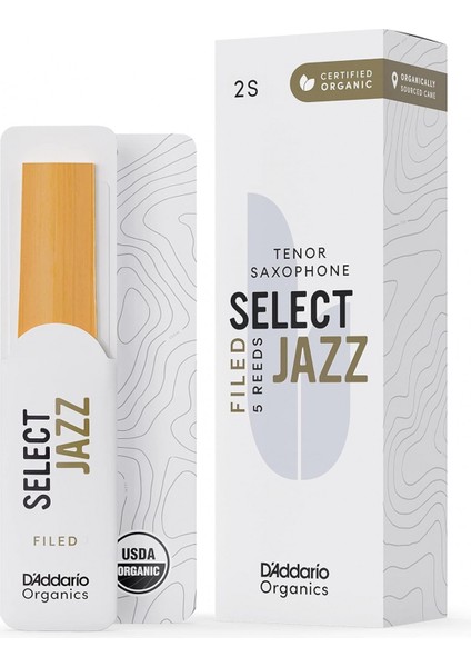 D'addario Woodwinds Organic Select Jazz Tenor Saksafon Kamışı No:2 Soft