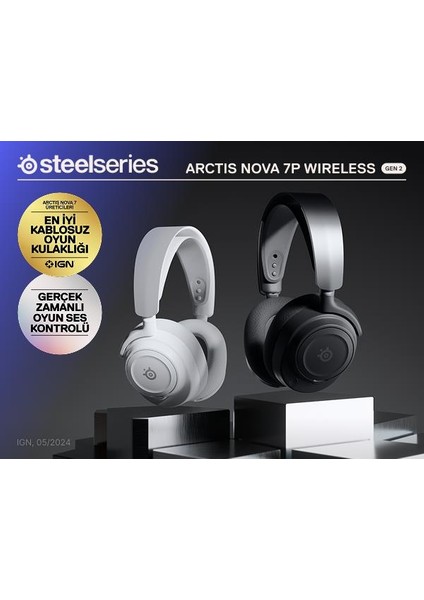 Arctis Nova 7p Gen2 Kablosuz Siyah Gaming Kulaklık fırsatları