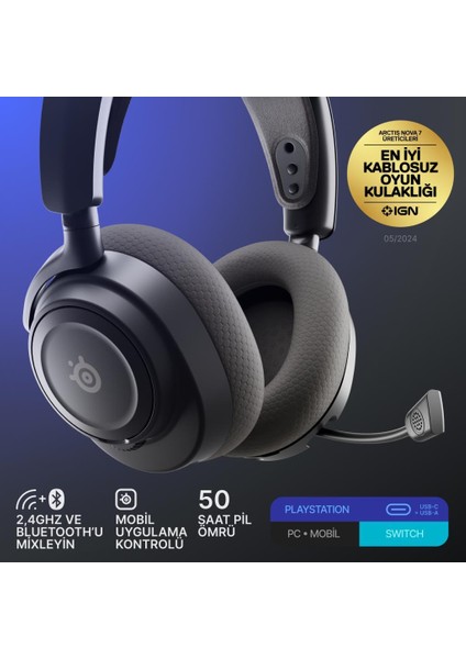 Arctis Nova 7p Gen2 Kablosuz Siyah Gaming Kulaklık indirimleri