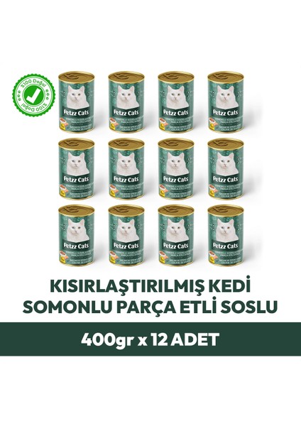Somonlu Kısırlaştırılmış Kedi Konservesi indirimleri