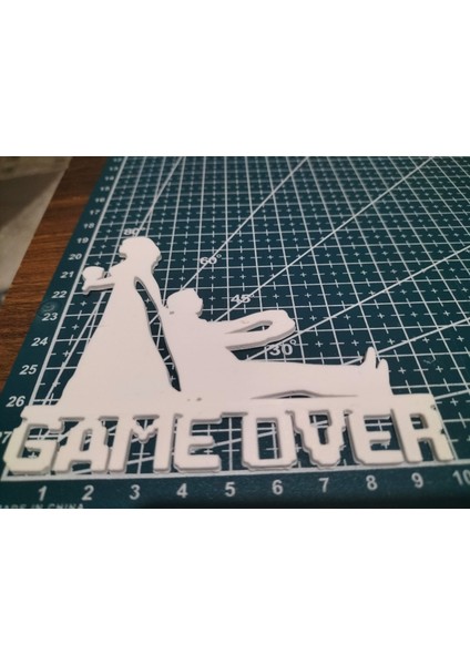 🎮 Game Over Gelin-Damat Mizah Dekoru modelleri