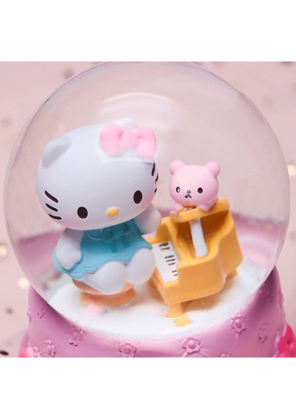 Hello Kitty Happy Temalı Orta Boy Işıklı Müzikli Kar Küresi fırsatları