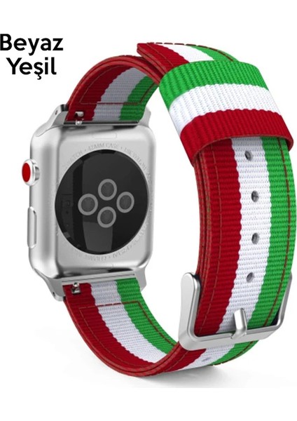 Ally Apple Watch Ultra 49MM 7-8 45MM 6-5-4 44MM Kayış Kordon Çizgili Nylon 3-2-1 - M659K750-R57 fiyatları