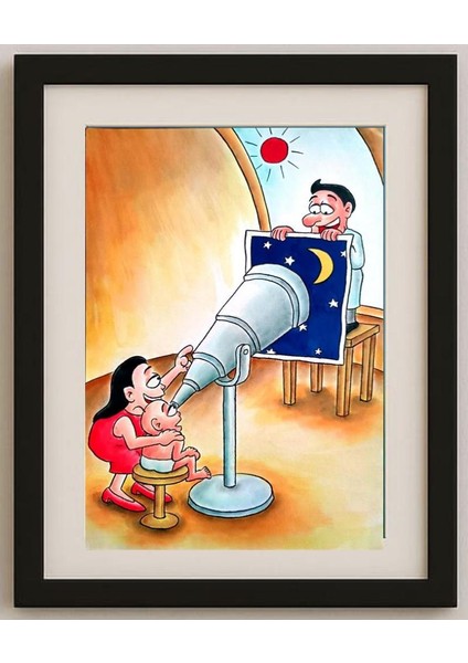 Yappeng Hao 29X21CM Orijinal Karikatür Tablo