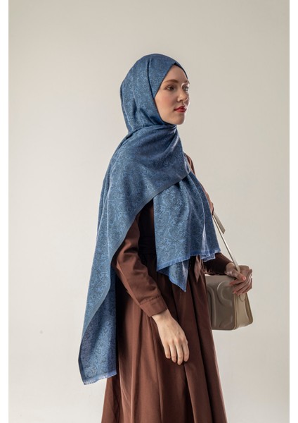 Stillwater Desenli Dokuma Pamuk Şal