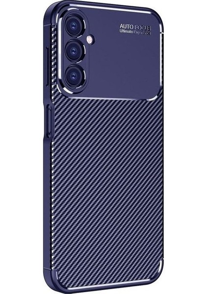 Samsung Galaxy A17 Uyumlu Kılıf Karbon Tasarım Kamera Korumalı Silikon Telefon Kılıfı Kapak