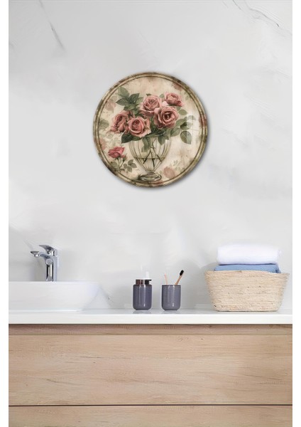 3D Görünümlü Temperli Cam Tablo – Tavuk ve Yumurta Sepeti Temalı Duvar Süsü Uv Baskı 33X33 cm CDS023