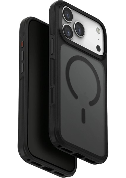 Iphone 17 Pro Max Kılıf Veren Serisi Buzlu Transparan Hassas ve Şık Tonlama Koruyucu Magsafe Kapak