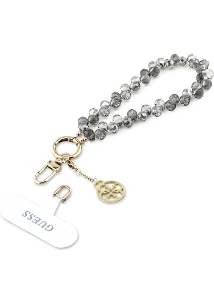 Orjinal Lisanslı 4g Metal Logolu Kristal Taşlı Telefon Bilek Askı Zinciri Siyah modelleri