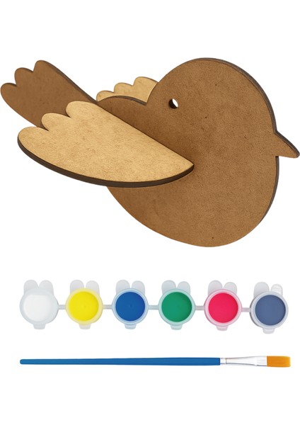Kuş Boyama Etkinlik Seti - Çocuk Etkinlikleri - Sanat, Tasarım Etkinlik
